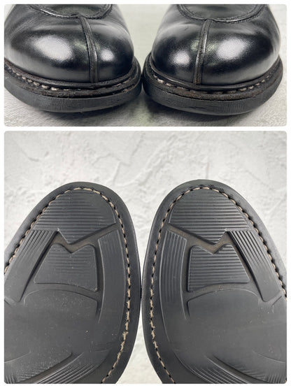 Paraboot パラブーツ AVIGNON アヴィニョン Uチップ 外羽根 黒 ブラック UK6.5 / 25.0cm【Ｗ3572】