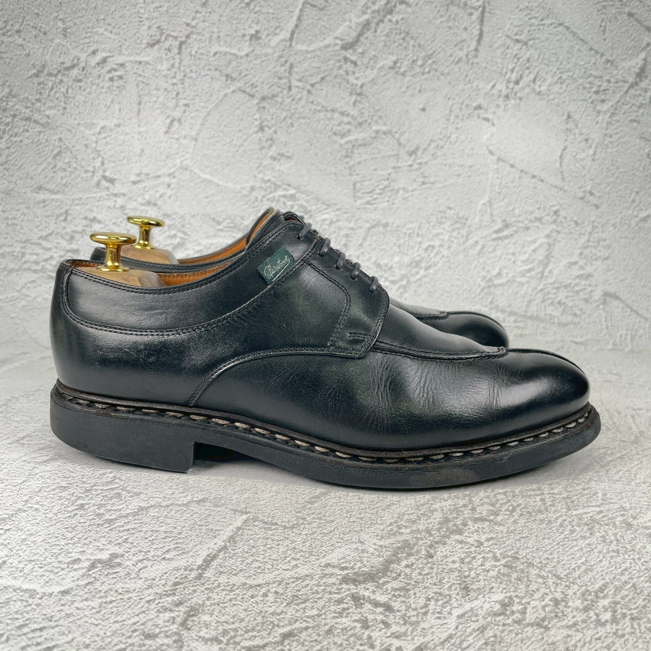 Paraboot パラブーツ AVIGNON アヴィニョン Uチップ 外羽根 黒 ブラック UK6.5 / 25.0cm【Ｗ3572】