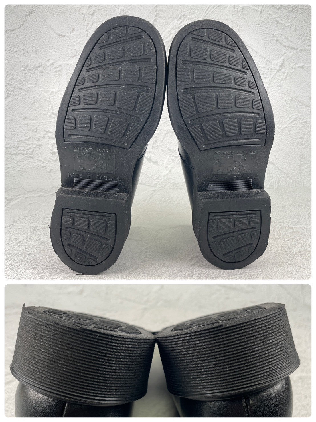 【England製】Dr.Martens ドクターマーチン SIDE ELASTIC サイドエラ プレーン 黒 ブラック UK6 / 25.0cm【Ｗ3571】