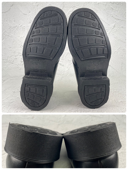 【England製】Dr.Martens ドクターマーチン SIDE ELASTIC サイドエラ プレーン 黒 ブラック UK6 / 25.0cm【Ｗ3571】