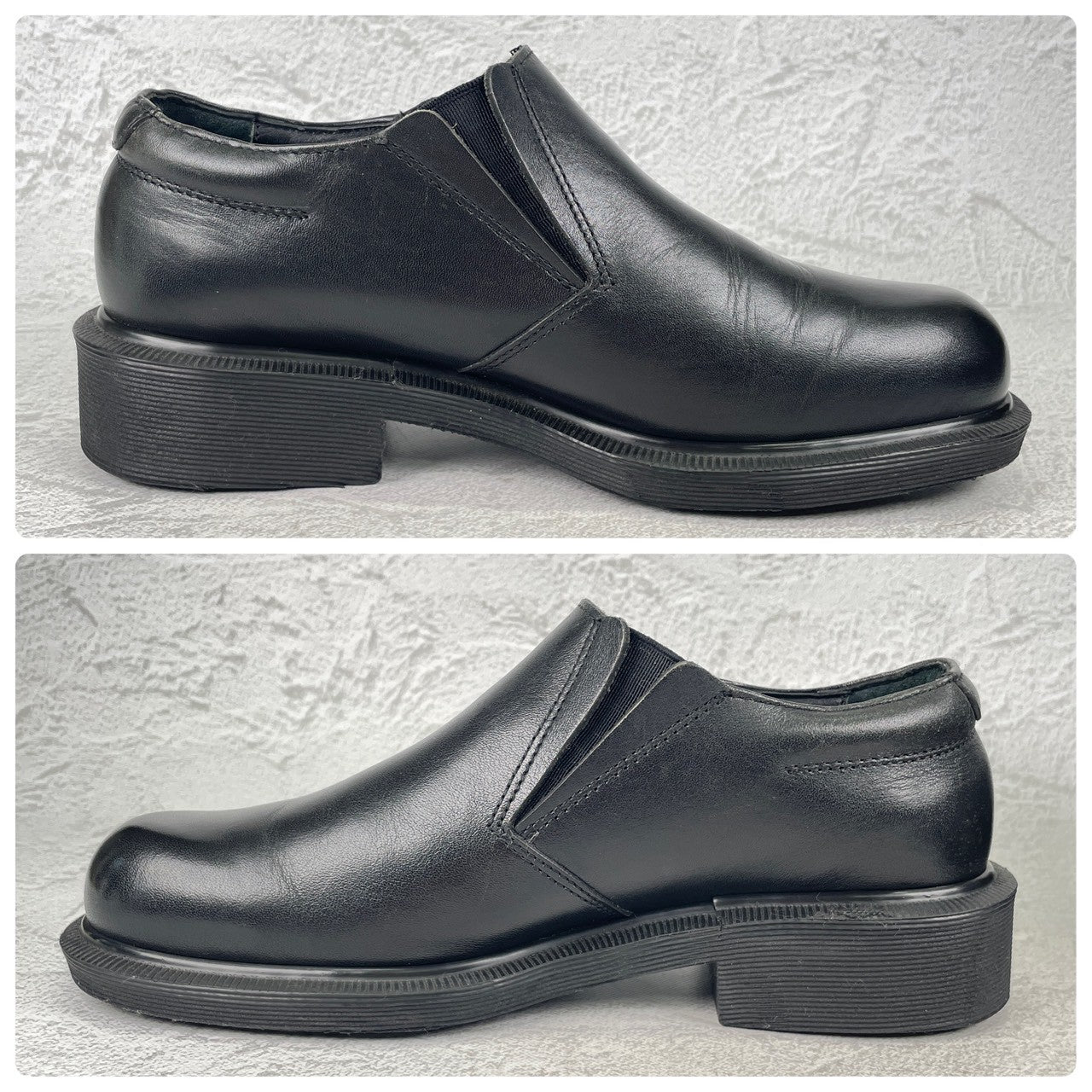 【England製】Dr.Martens ドクターマーチン SIDE ELASTIC サイドエラ プレーン 黒 ブラック UK6 / 25.0cm【Ｗ3571】