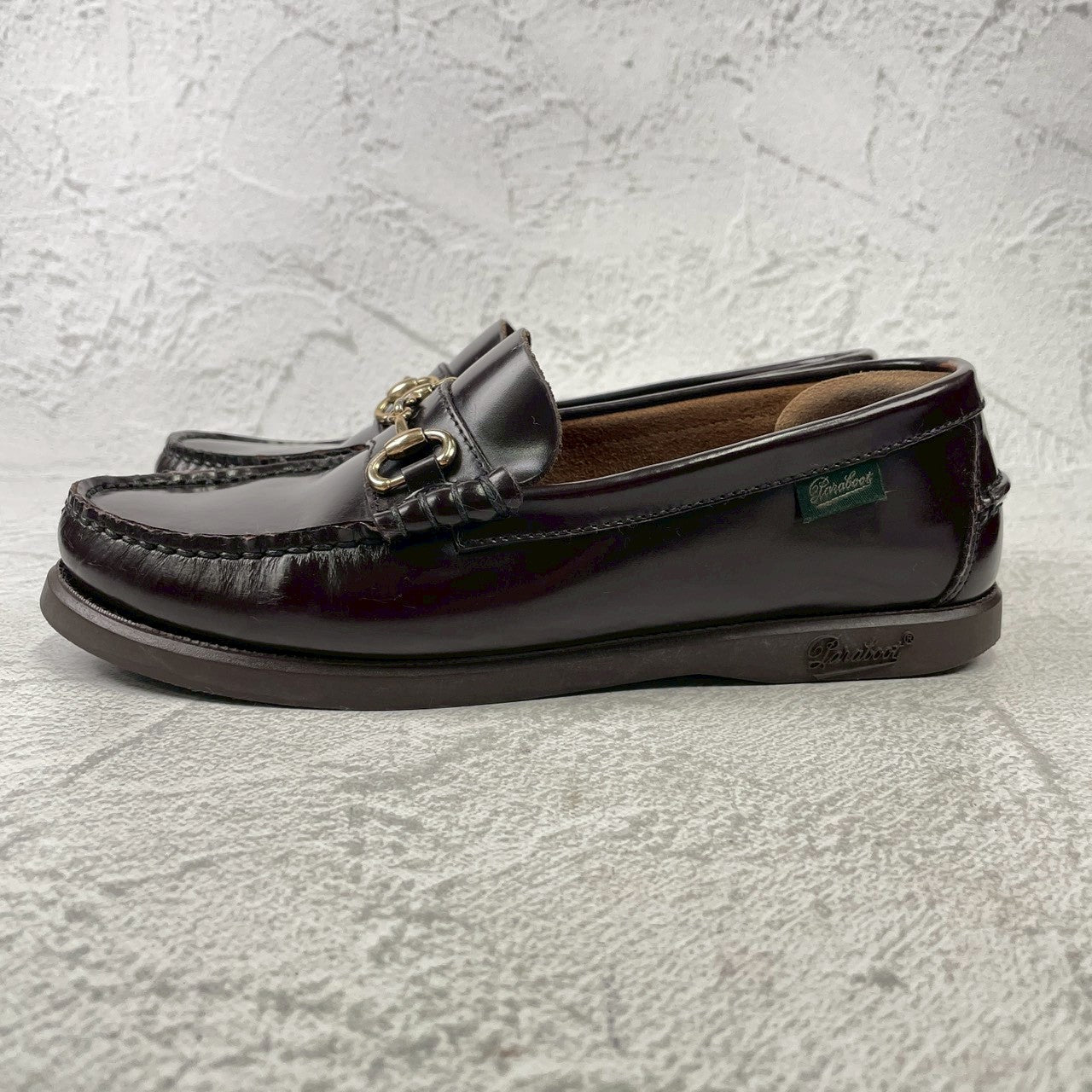Paraboot パラブーツ CORAUX F MORS コロー ビットローファー 茶 UK2.5 / 22.0cm【Ｗ3580】Brown