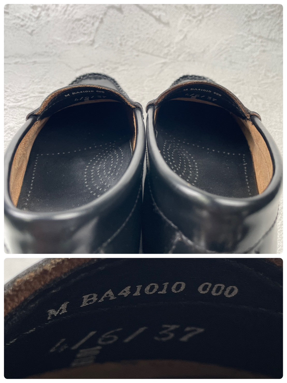 【良品】G.H.BASS ジーエイチバス LARSON ラーソン BA41010 コインローファー 黒 US6 / UK4 / EU37 / 23.0cm【Ｗ3581】 Black