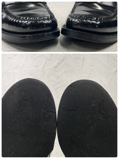 【良品】G.H.BASS ジーエイチバス LARSON ラーソン BA41010 コインローファー 黒 US6 / UK4 / EU37 / 23.0cm【Ｗ3581】 Black