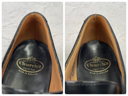 【美品】Church's チャーチ TOKYO 東京 シティコレクション シングルモンク 黒 ブラック UK6 / 24.5cm【Ｗ3588】