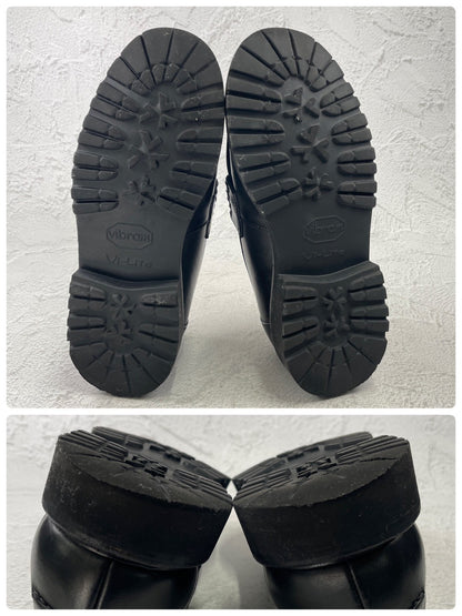 Berwick1707 バーウィック 5387 Bit loafer ビットローファー 黒 UK5 / 24.0cm【Ｗ3585】Black