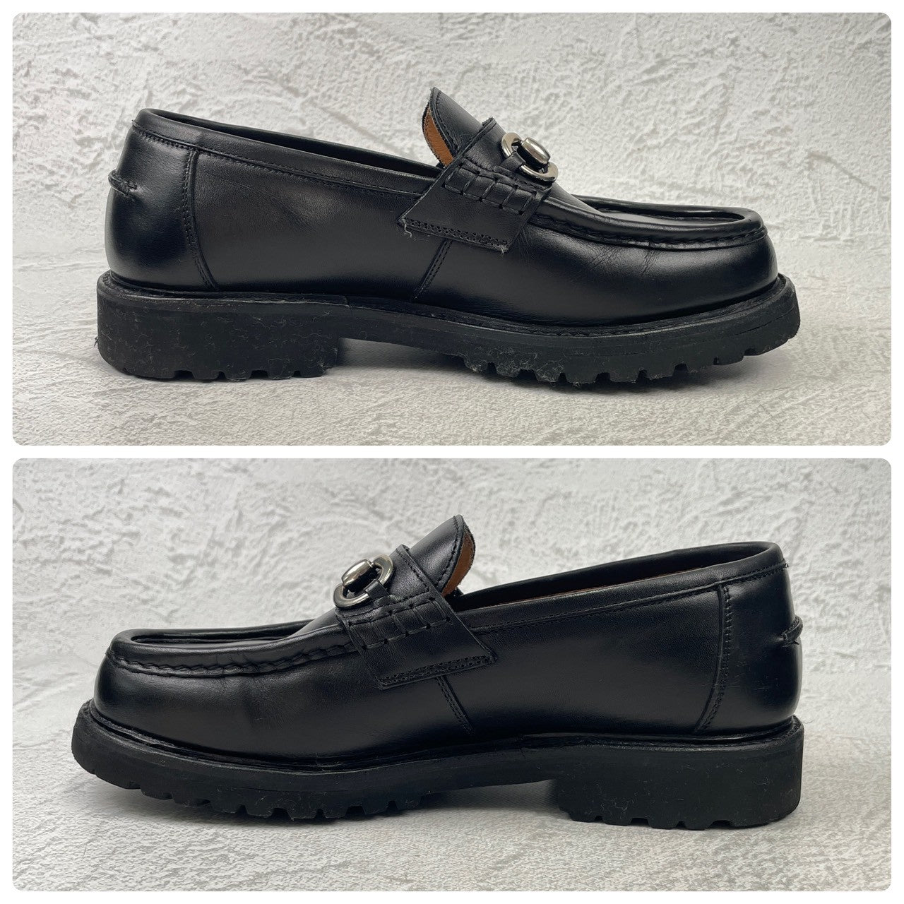 Berwick1707 バーウィック 5387 Bit loafer ビットローファー 黒 UK5 / 24.0cm【Ｗ3585】Black