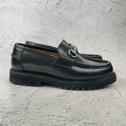 Berwick1707 バーウィック 5387 Bit loafer ビットローファー 黒 UK5 / 24.0cm【Ｗ3585】Black
