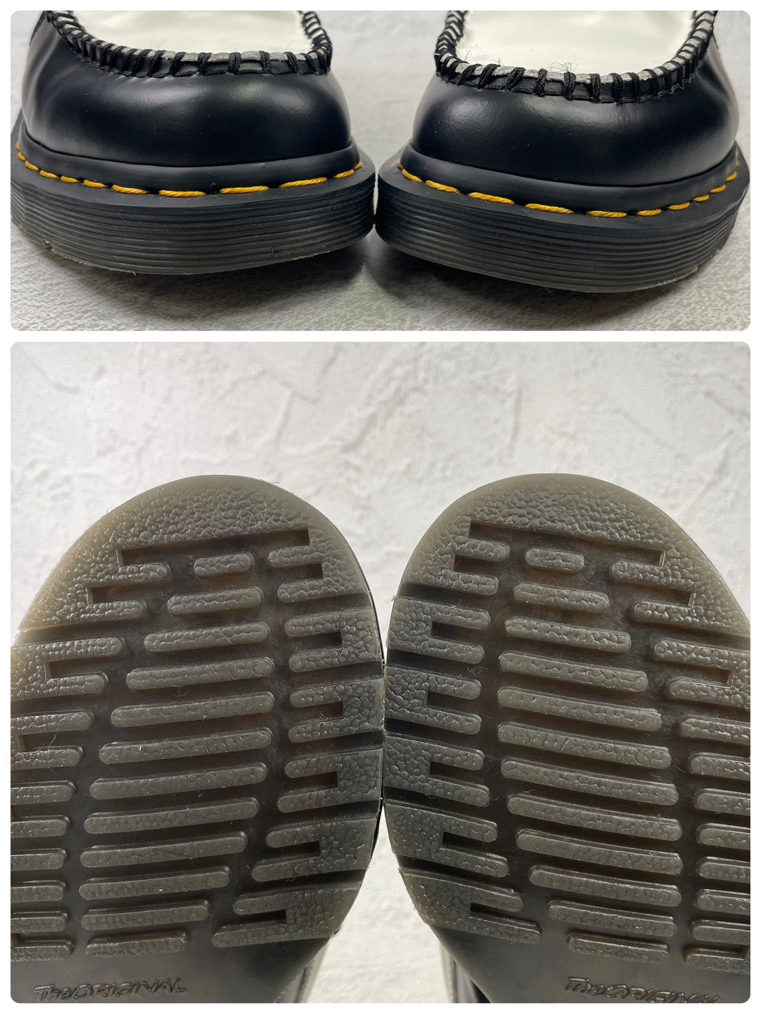 【美品】Dr.Martens ドクターマーチン PENTON ペントン コインローファー バイカラー 黒 白 UK5 / 24.0cm【Ｗ3584】Black White