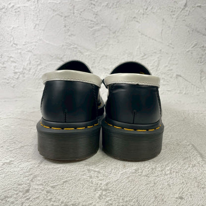 【美品】Dr.Martens ドクターマーチン PENTON ペントン コインローファー バイカラー 黒 白 UK5 / 24.0cm【Ｗ3584】Black White