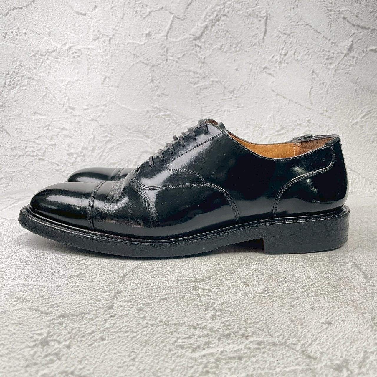 Church's チャーチ ストレート 内羽根 100ラスト 黒 ブラック UK9.5 / 28.0cm【Ｗ3595】