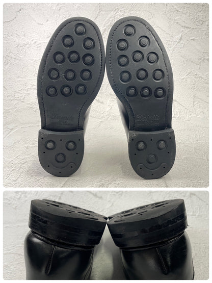 【美品】HARROGATE ハロゲイト HAMPSTEAD ハンプステッド チロリアンシューズ 黒 ブラック UK8 / 26.5cm【Ｗ3593】