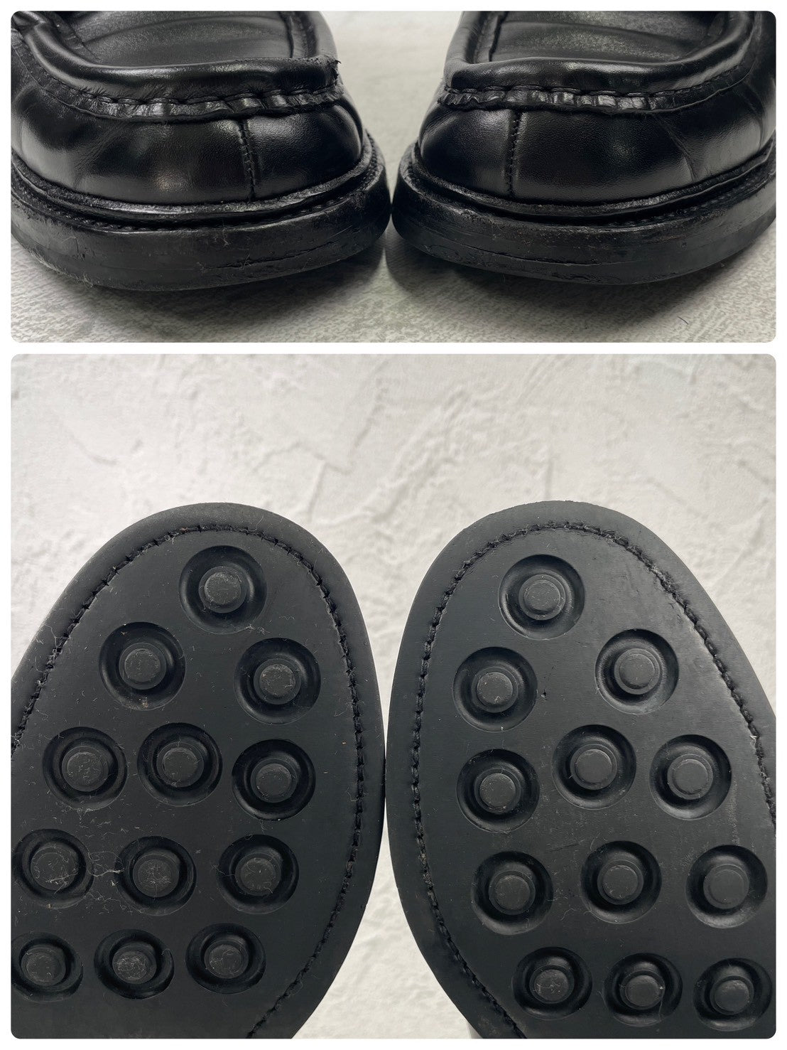 【美品】HARROGATE ハロゲイト HAMPSTEAD ハンプステッド チロリアンシューズ 黒 ブラック UK8 / 26.5cm【Ｗ3593】