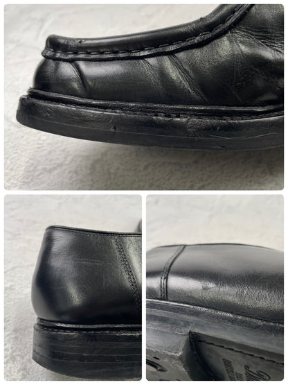 【美品】HARROGATE ハロゲイト HAMPSTEAD ハンプステッド チロリアンシューズ 黒 ブラック UK8 / 26.5cm【Ｗ3593】