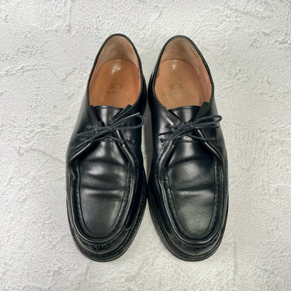 【美品】HARROGATE ハロゲイト HAMPSTEAD ハンプステッド チロリアンシューズ 黒 ブラック UK8 / 26.5cm【Ｗ3593】