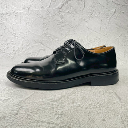 【名品】Church's チャーチ SHANNON シャノン プレーン 外羽根 黒 ブラック UK7 / 25.5cm【W3592】