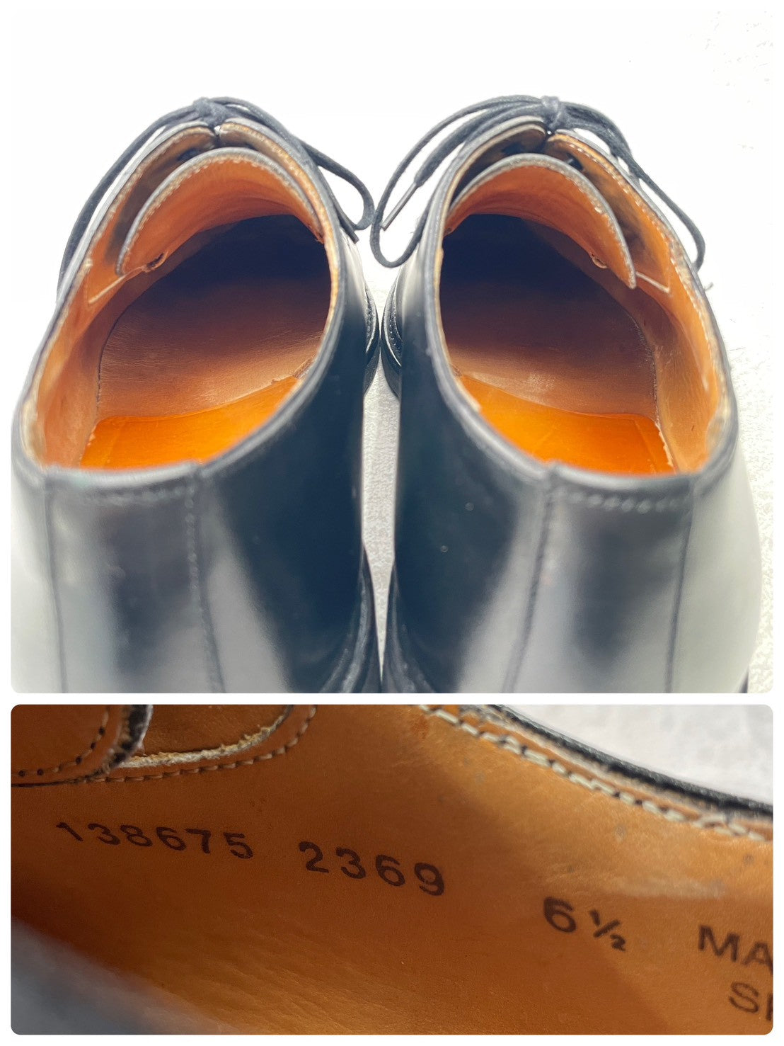 【美品】Berwick1707 バーウィック 2369 Vチップ 外羽根（2369BCVIBK）黒 ブラック UK6.5 / 25.5cm【Ｗ3591】