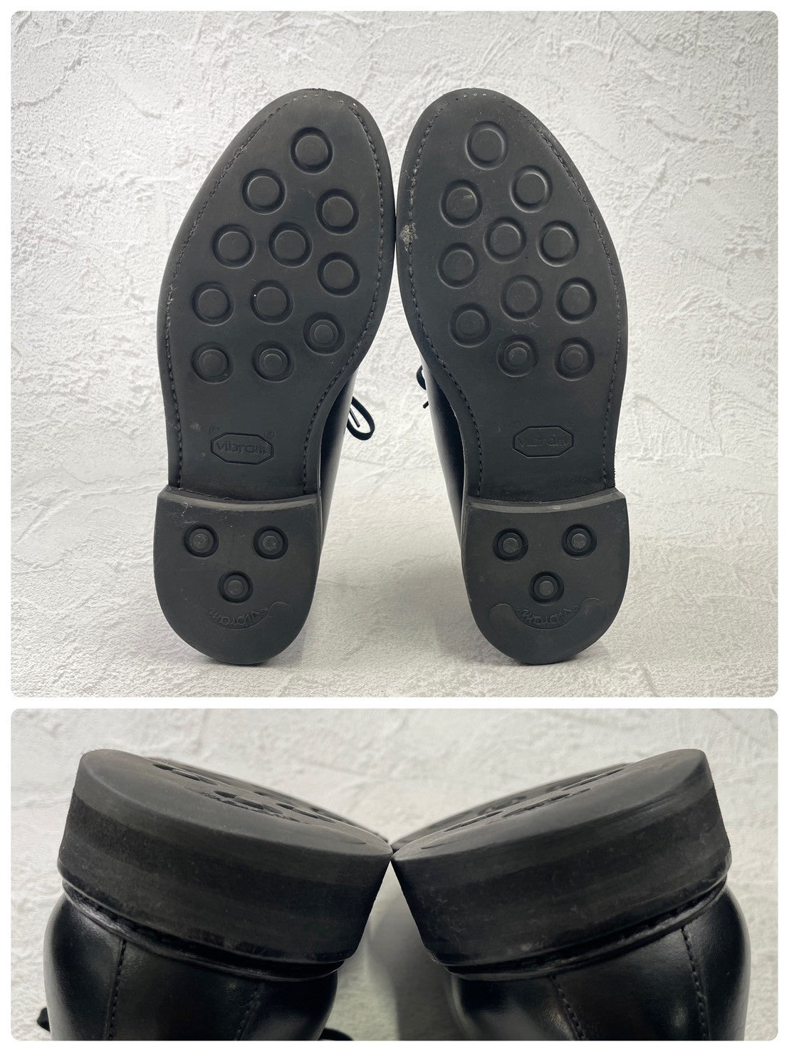 【美品】Berwick1707 バーウィック 2369 Vチップ 外羽根（2369BCVIBK）黒 ブラック UK6.5 / 25.5cm【Ｗ3591】