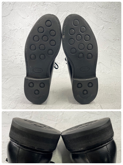 【美品】Berwick1707 バーウィック 2369 Vチップ 外羽根（2369BCVIBK）黒 ブラック UK6.5 / 25.5cm【Ｗ3591】