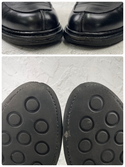 【美品】Berwick1707 バーウィック 2369 Vチップ 外羽根（2369BCVIBK）黒 ブラック UK6.5 / 25.5cm【Ｗ3591】
