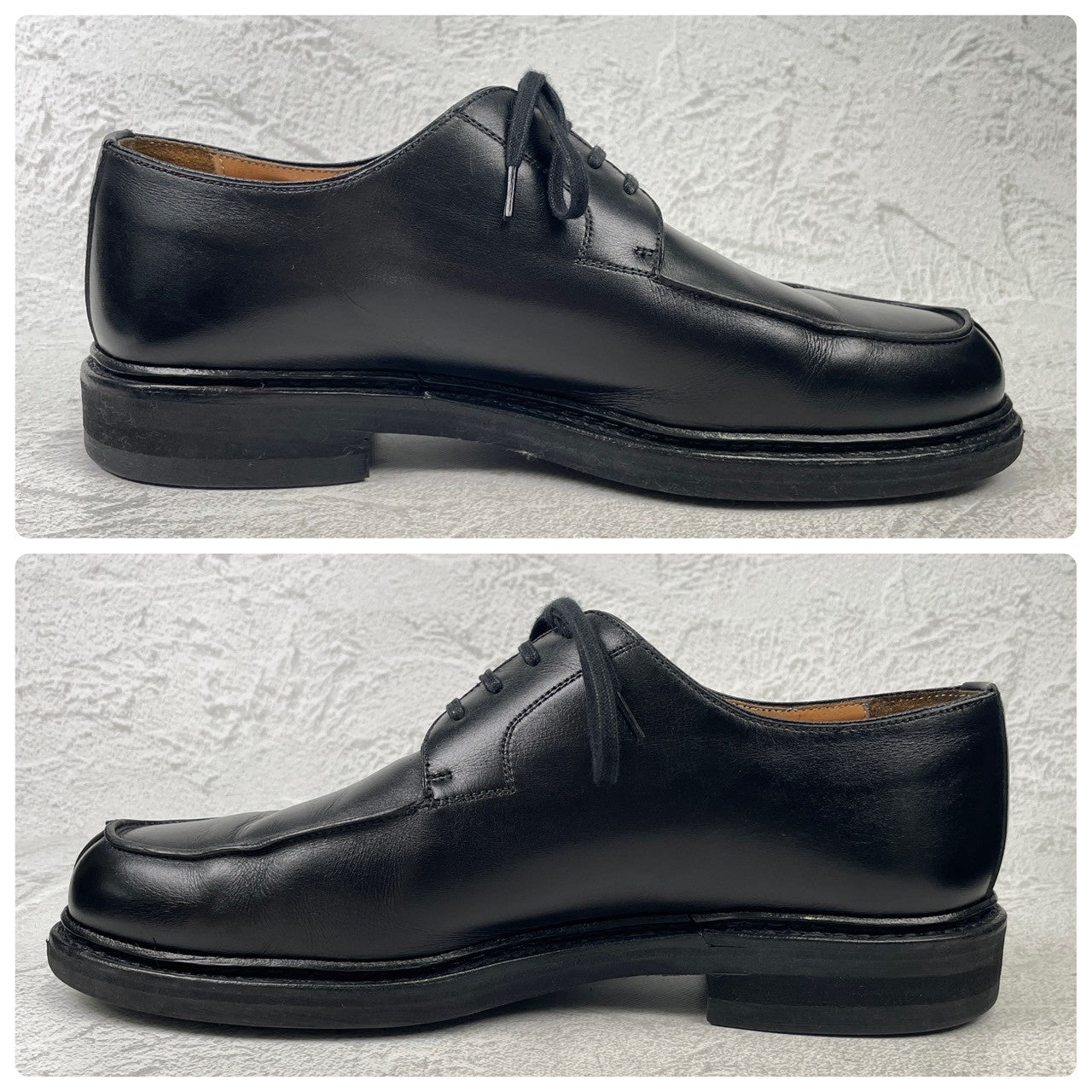 【美品】Berwick1707 バーウィック 2369 Vチップ 外羽根（2369BCVIBK）黒 ブラック UK6.5 / 25.5cm【Ｗ3591】