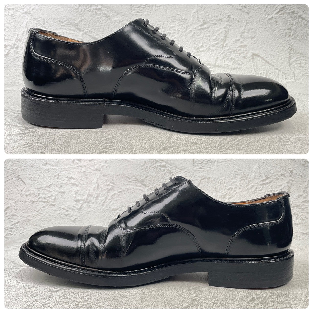 Church's チャーチ ストレート 内羽根 100ラスト 黒 ブラック UK9.5 / 28.0cm【Ｗ3595】