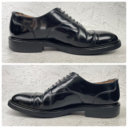 Church's チャーチ ストレート 内羽根 100ラスト 黒 ブラック UK9.5 / 28.0cm【Ｗ3595】