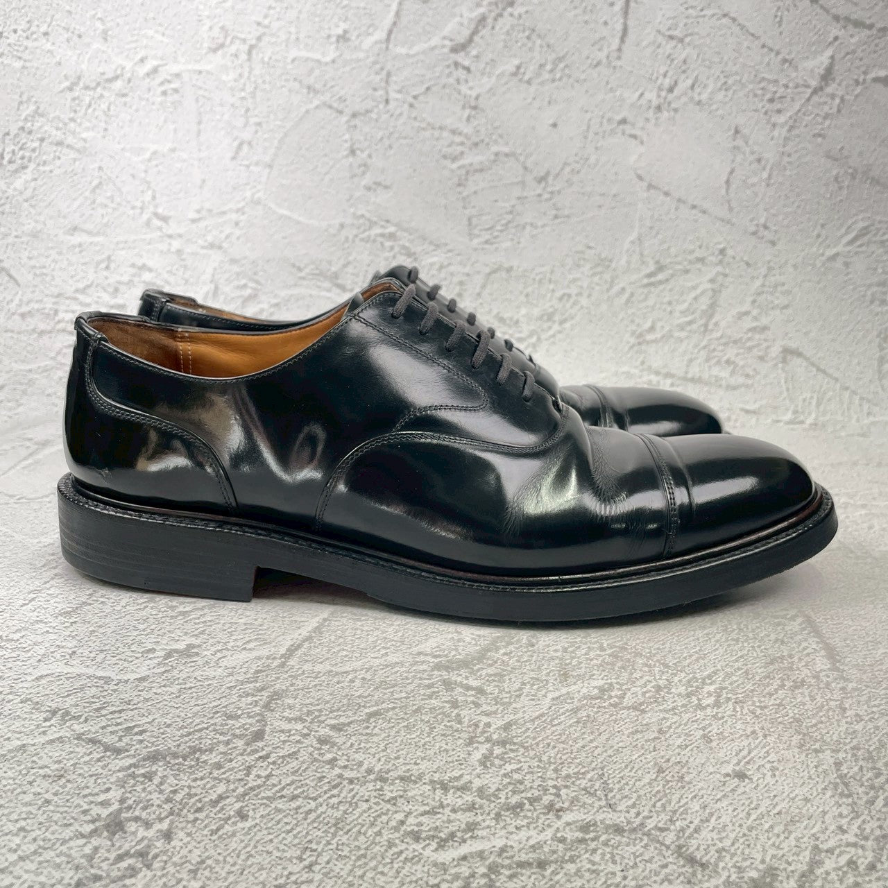Church's チャーチ ストレート 内羽根 100ラスト 黒 ブラック UK9.5 / 28.0cm【Ｗ3595】