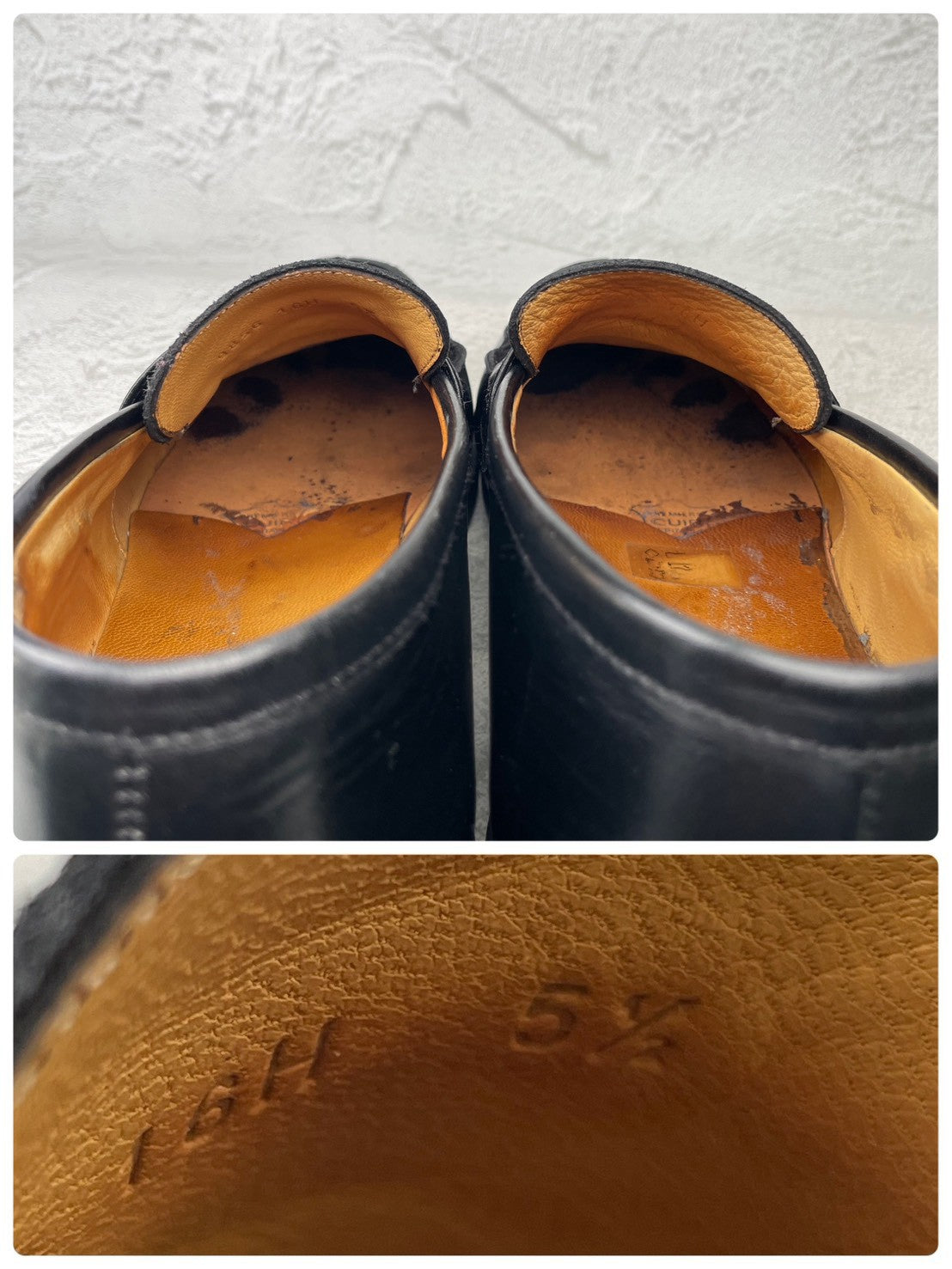 Paraboot ADONIS｜コインローファー ブラック UK5.5 / 24cm ハラコ