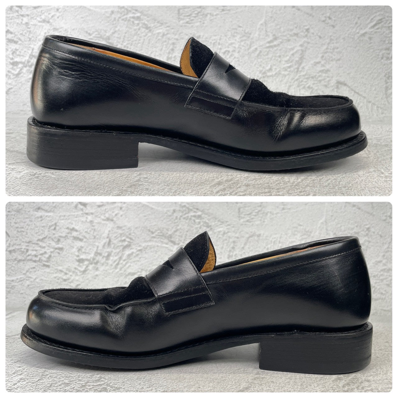 Paraboot ADONIS｜コインローファー ブラック UK5.5 / 24cm ハラコ