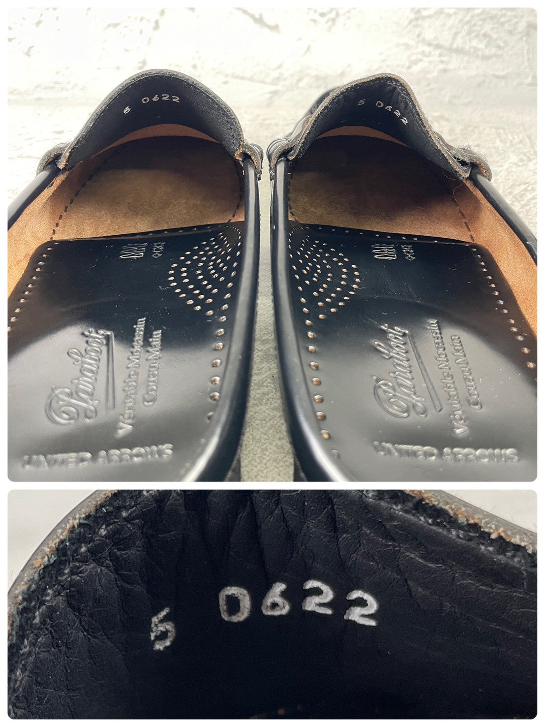 Paraboot BAHAMAS｜ビットミュール ブラック UK5 / 24.5cm ユナイテッドアローズ別注