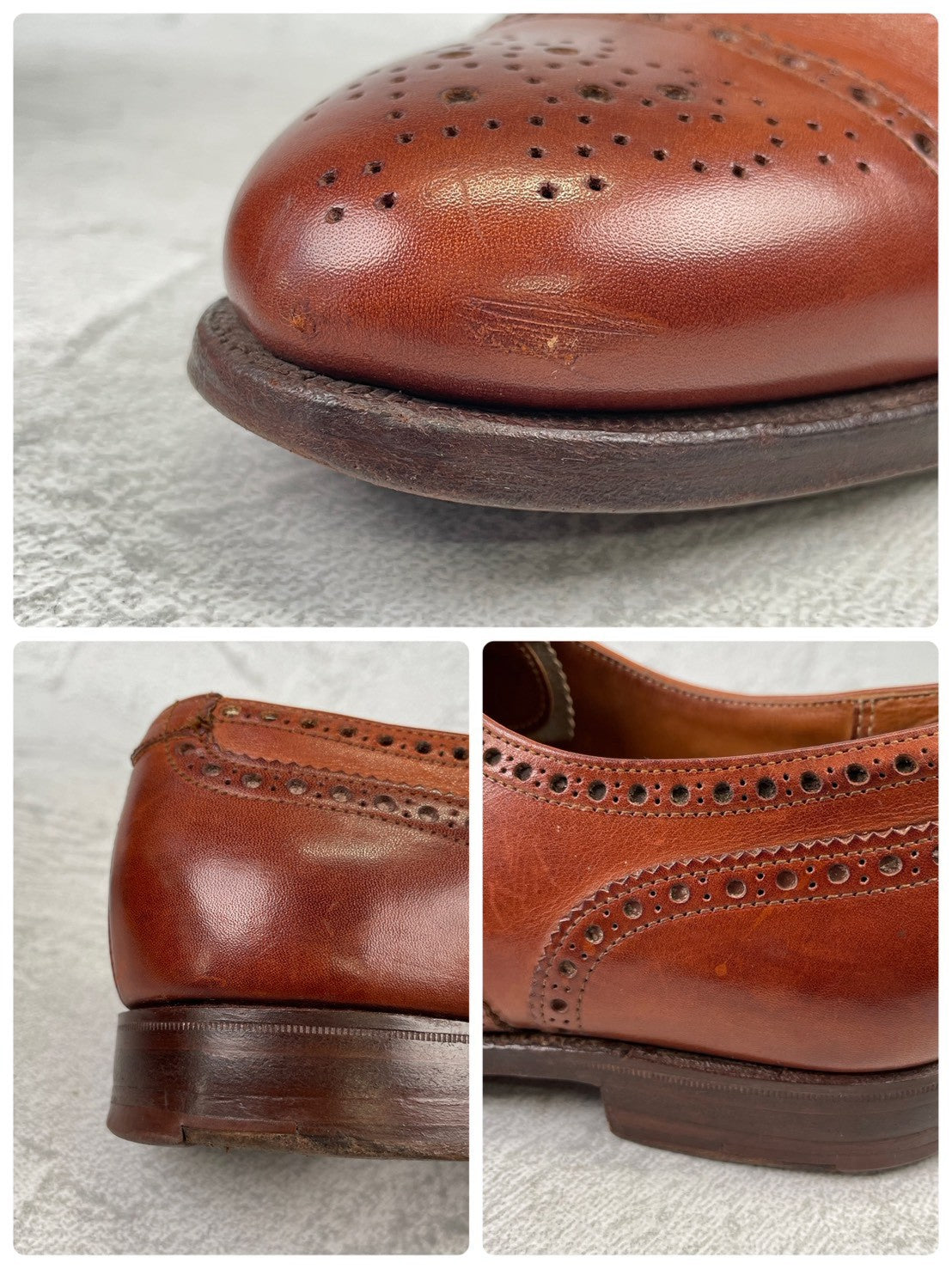 Crockett&Jones WESTMINSTER｜セミブローグ ブラウン UK6.5 EE / 25cm