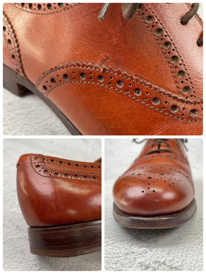 Crockett&Jones WESTMINSTER｜セミブローグ ブラウン UK6.5 EE / 25cm