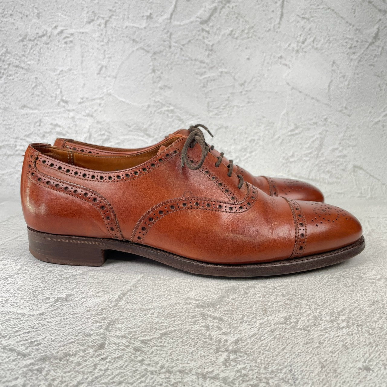Crockett&Jones WESTMINSTER｜セミブローグ ブラウン UK6.5 EE / 25cm