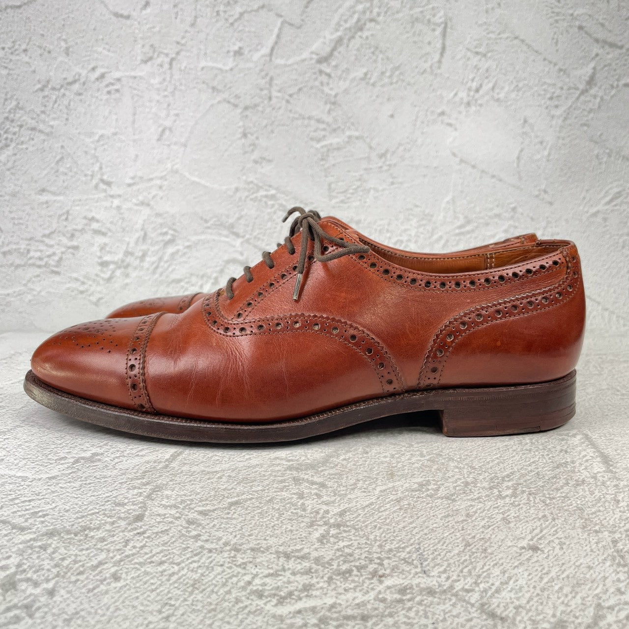 Crockett&Jones WESTMINSTER｜セミブローグ ブラウン UK6.5 EE / 25cm