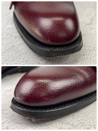 F.LLI Giacometti FG388｜ダブルモンク バーガンディー EUR40 / 25~25.5cm グレインレザー