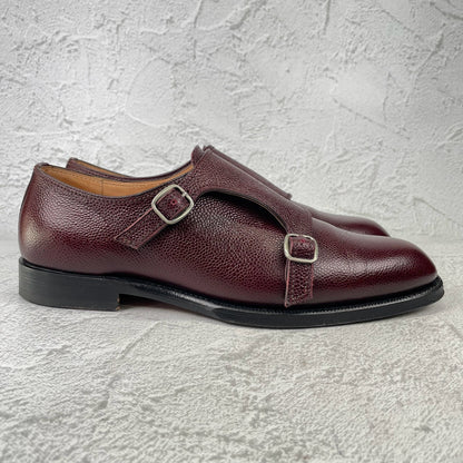 F.LLI Giacometti FG388｜ダブルモンク バーガンディー EUR40 / 25~25.5cm グレインレザー