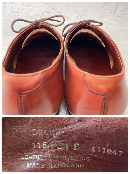 Crockett&Jones BELGRAVE｜クォーターブローグ ブラウン UK6.5E / 25.0cm ハンドグレード