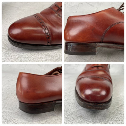 Crockett&Jones BELGRAVE｜クォーターブローグ ブラウン UK6.5E / 25.0cm ハンドグレード