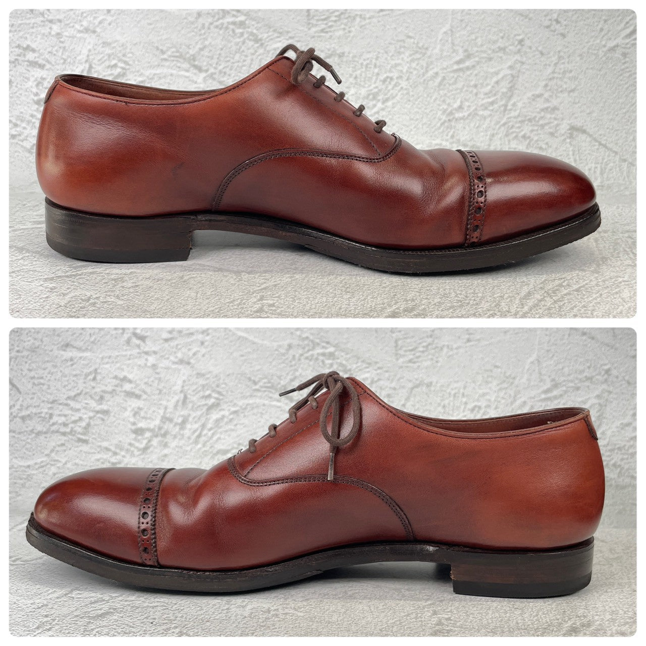 Crockett&Jones BELGRAVE｜クォーターブローグ ブラウン UK6.5E / 25.0cm ハンドグレード