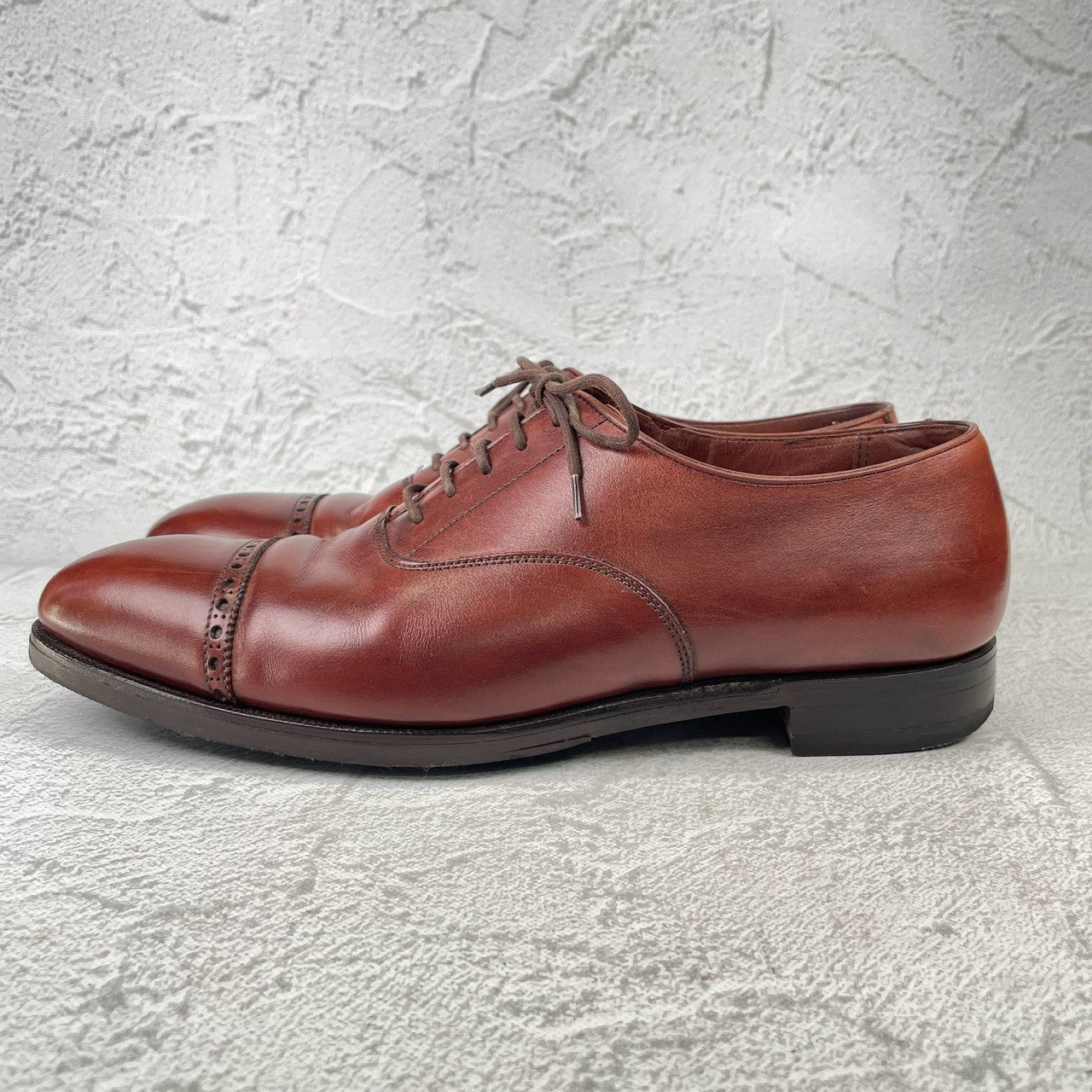 Crockett&Jones BELGRAVE｜クォーターブローグ ブラウン UK6.5E / 25.0cm ハンドグレード