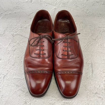 Crockett&Jones BELGRAVE｜クォーターブローグ ブラウン UK6.5E / 25.0cm ハンドグレード
