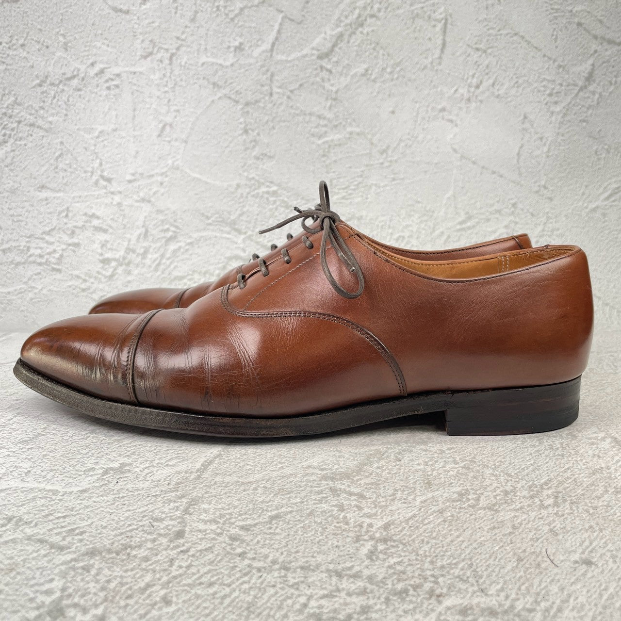 Crockett&Jones HALLAM｜ストレートチップ ブラウン UK7 / 25.5cm SHIPS別注
