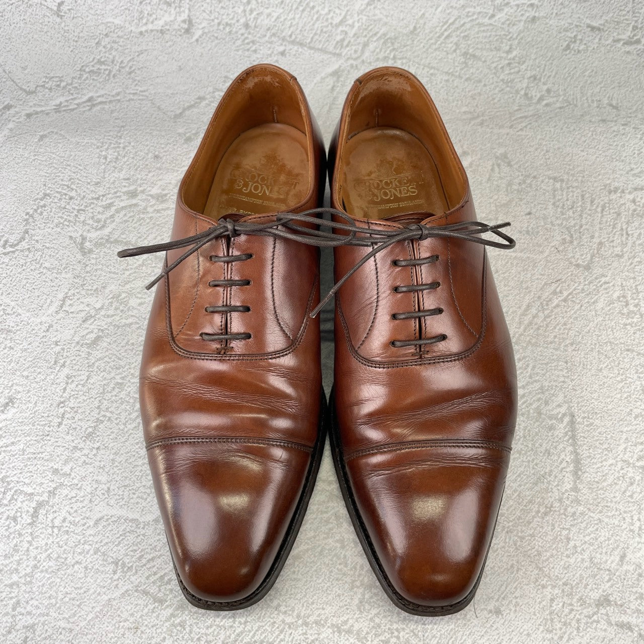 Crockett&Jones HALLAM｜ストレートチップ ブラウン UK7 / 25.5cm SHIPS別注