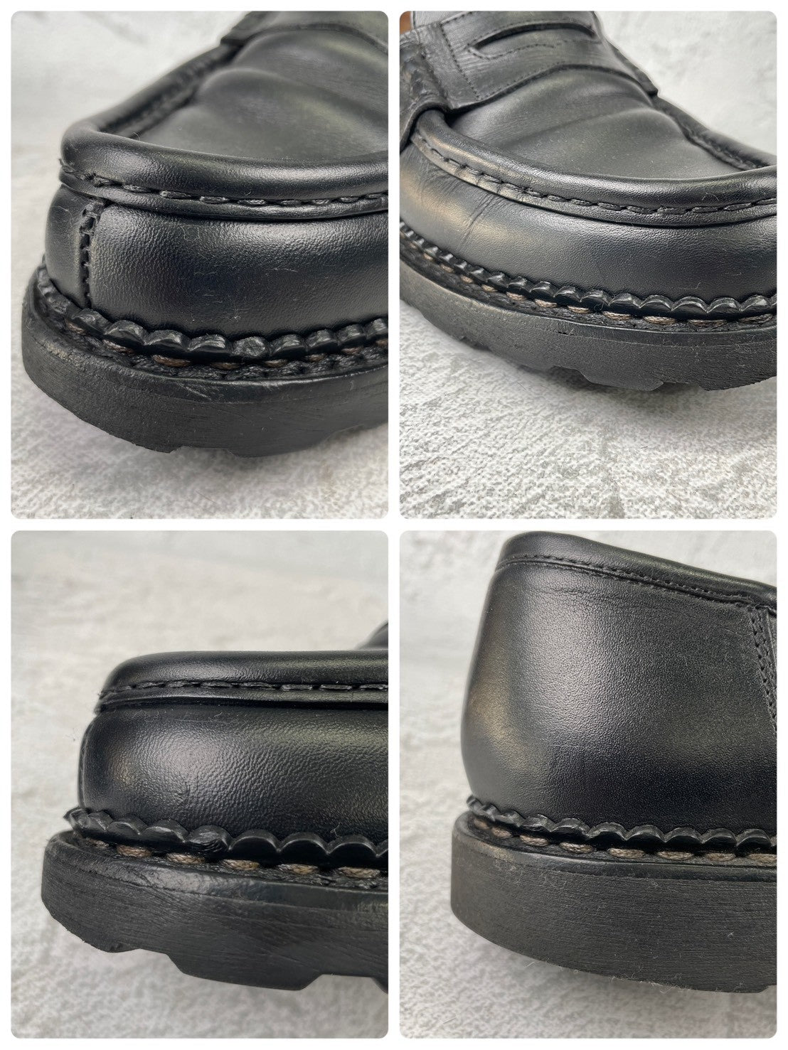 Paraboot REIMS｜コインローファー ブラック UK7.5 / 26cm リスレザー