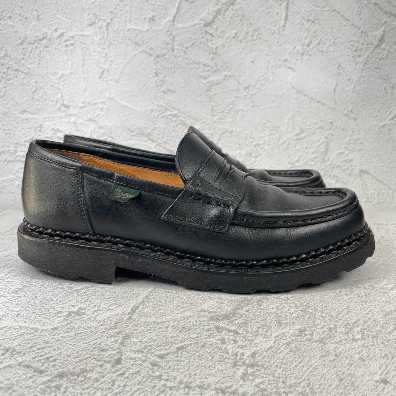 Paraboot REIMS｜コインローファー ブラック UK7.5 / 26cm リスレザー
