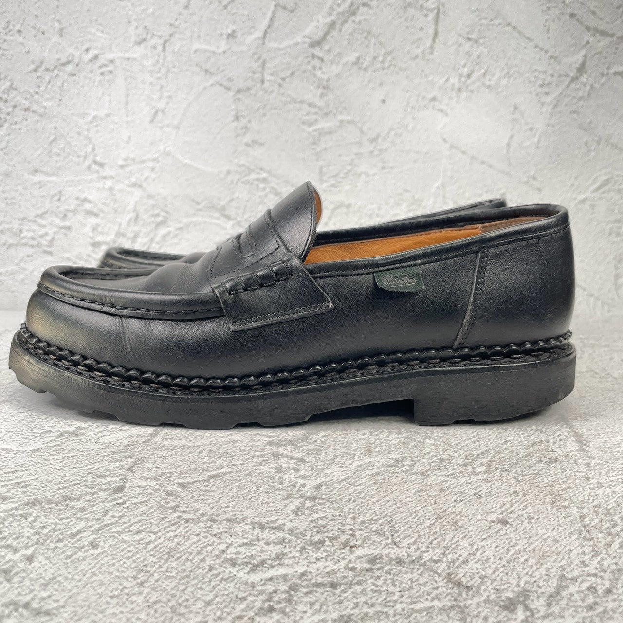 Paraboot REIMS｜コインローファー ブラック UK7.5 / 26cm リスレザー