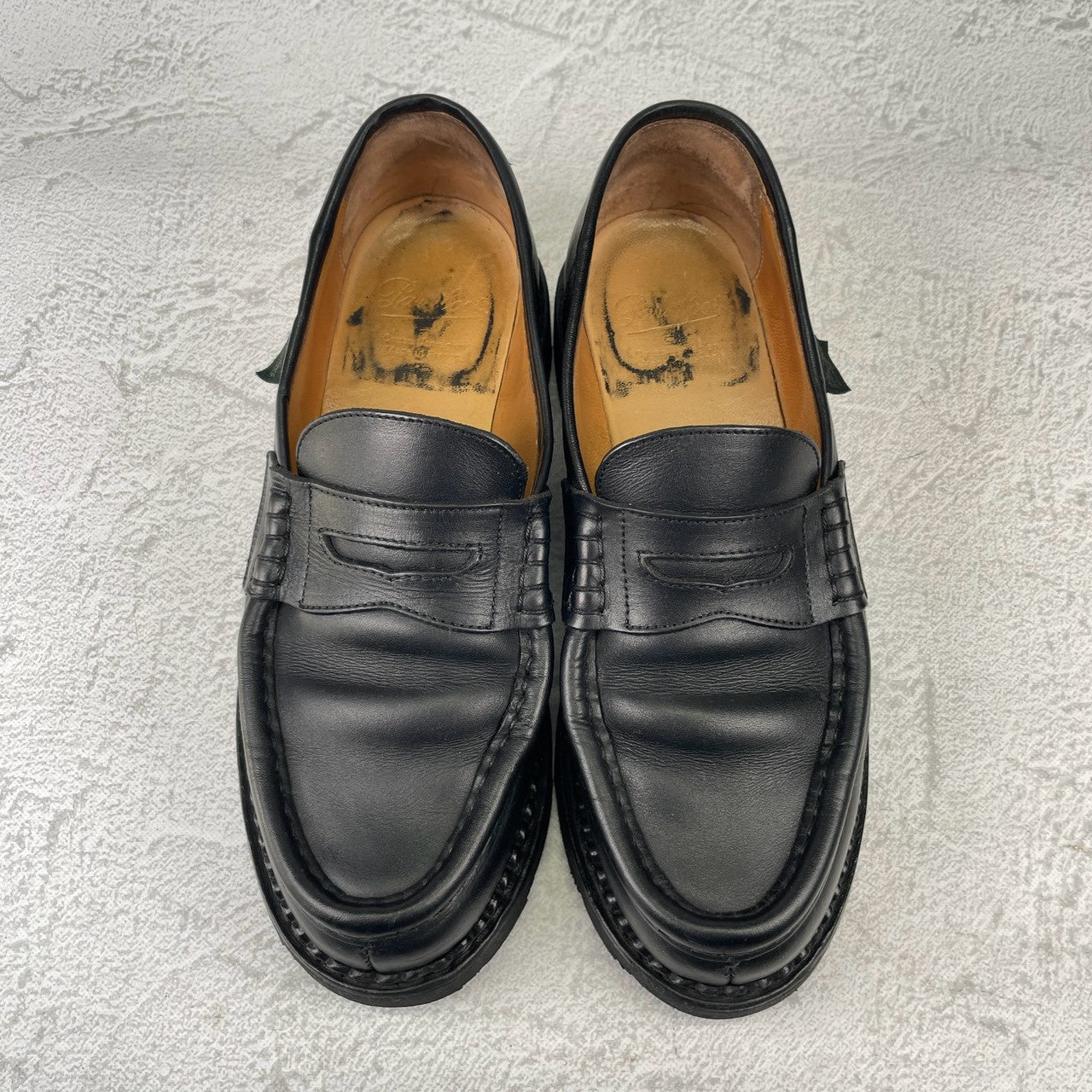 Paraboot REIMS｜コインローファー ブラック UK7.5 / 26cm リスレザー