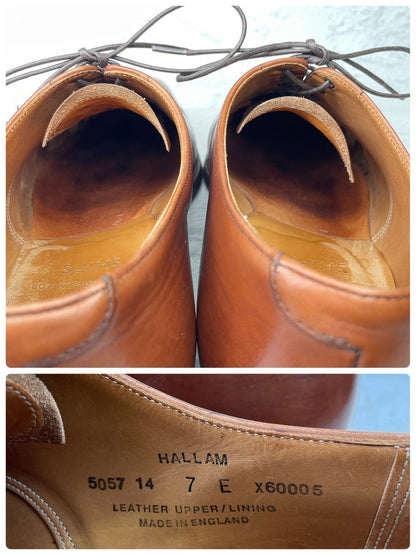 Crockett&Jones HALLAM｜ストレートチップ ブラウン UK7 / 25.5cm SHIPS別注