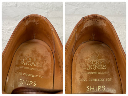Crockett&Jones HALLAM｜ストレートチップ ブラウン UK7 / 25.5cm SHIPS別注